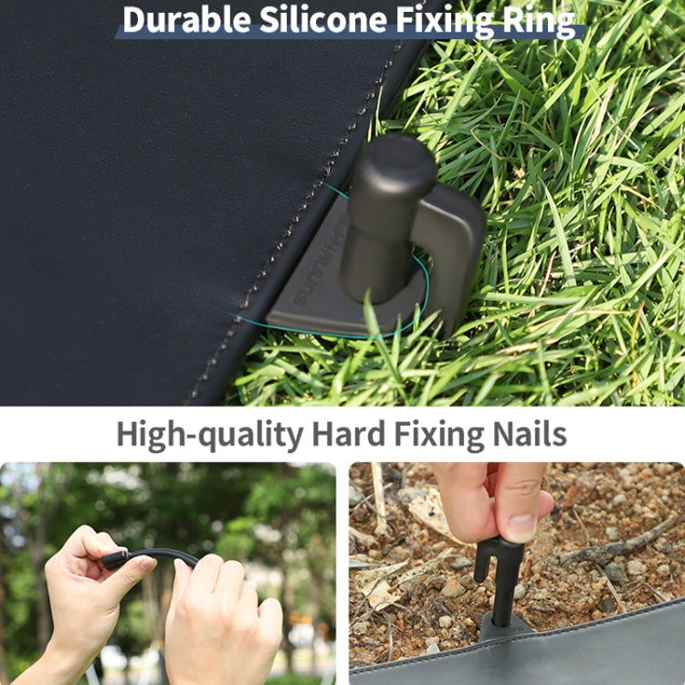Sunnylife TJP10 110cm Hexagonal Double-Sided Folding With Ground Spikes Drone Universal Apron