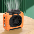 Outdoor Waist-Mounted Lighting Fan Multifunctional Bracket Hanging Neck Fan(Orange) - free shipping - PMC TechLife - Order now!
