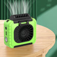Outdoor Waist-Mounted Lighting Fan Multifunctional Bracket Hanging Neck Fan(Grass Green) - free shipping - PMC TechLife - Order now!