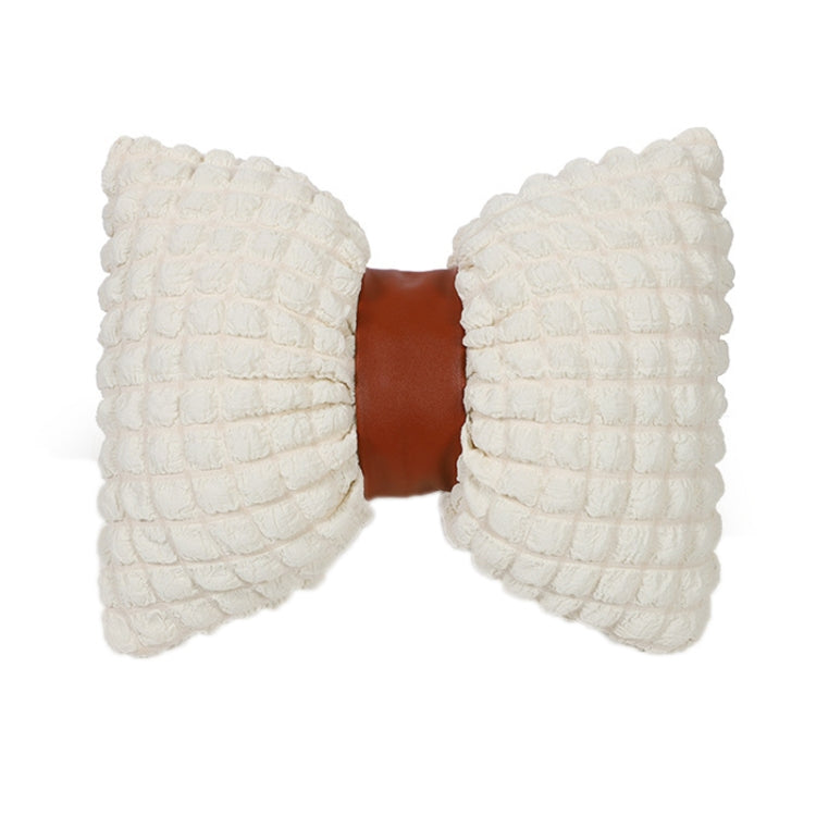 Car Seat Breathable And Comfortable Puff Pillow Upholstery, Color: Lumbar Pillow Beige Brown