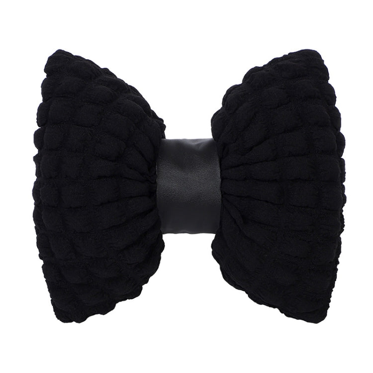 Car Seat Breathable And Comfortable Puff Pillow Upholstery, Color: Lumbar Pillow Black