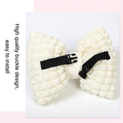 Car Seat Breathable And Comfortable Puff Pillow Upholstery, Color: Headrest Beige