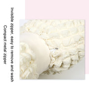 Car Seat Breathable And Comfortable Puff Pillow Upholstery, Color: Lumbar Pillow Pink