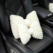 Car Seat Breathable And Comfortable Puff Pillow Upholstery, Color: Lumbar Pillow Black