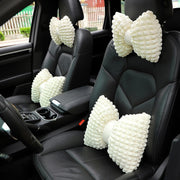 Car Seat Breathable And Comfortable Puff Pillow Upholstery, Color: Headrest Beige
