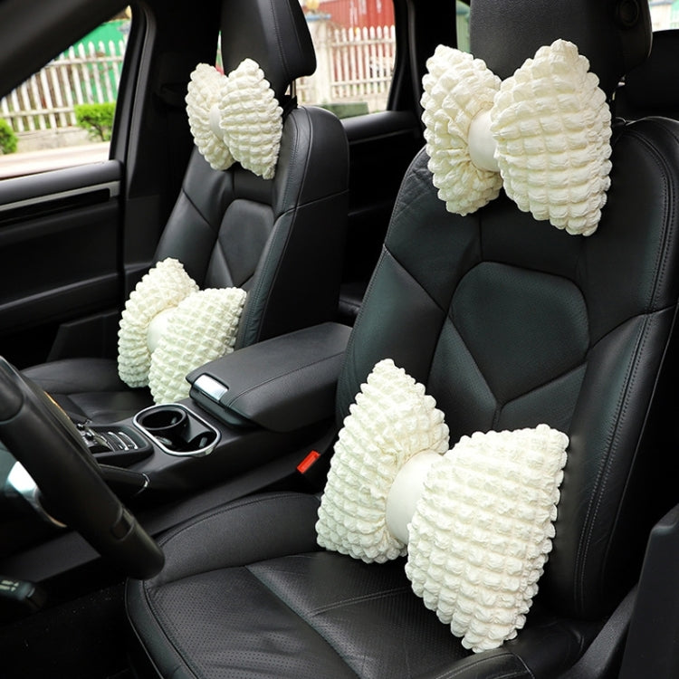 Car Seat Breathable And Comfortable Puff Pillow Upholstery, Color: Headrest Pink
