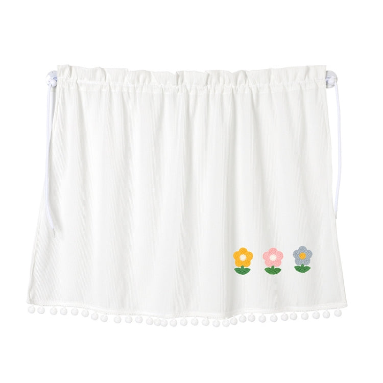 Car Sun Protection Blackout Curtain Cartoon Sunshade Curtain, Pattern: Yellow Pink Blue Flower
