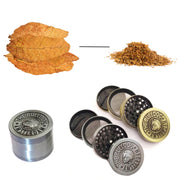 50mm  Bulldog Grinder Tobacco Herb Zinc Alloy Grinders, Spec: 3-layer Ancient Silver