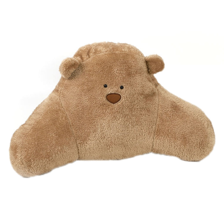 Car Cartoon Bear Plush Seat Upholstery Pillow, Color: Lumbar Pillow Brown
