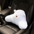 Car Cartoon Bear Plush Seat Upholstery Pillow, Color: Lumbar Pillow White - Seat Accessories by PMC TechLife | Online Shopping South Africa | PMC TechLife | Buy Now Pay Later Mobicred