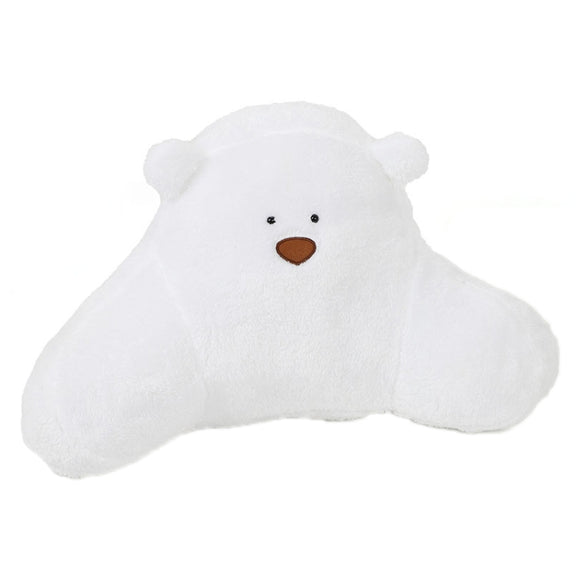 Car Cartoon Bear Plush Seat Upholstery Pillow, Color: Lumbar Pillow White