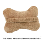 Car Cartoon Bear Plush Seat Upholstery Pillow, Color: Lumbar Pillow White