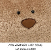 Car Cartoon Bear Plush Seat Upholstery Pillow, Color: Lumbar Pillow White