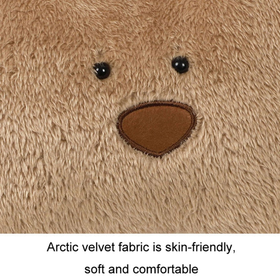 Car Cartoon Bear Plush Seat Upholstery Pillow, Color: Lumbar Pillow White