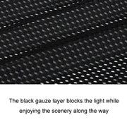 2pcs Car Curtain Sun Protection Mesh Suction Cup Sunshade(Black)