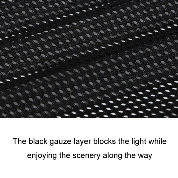 2pcs Car Curtain Sun Protection Mesh Suction Cup Sunshade(Black)