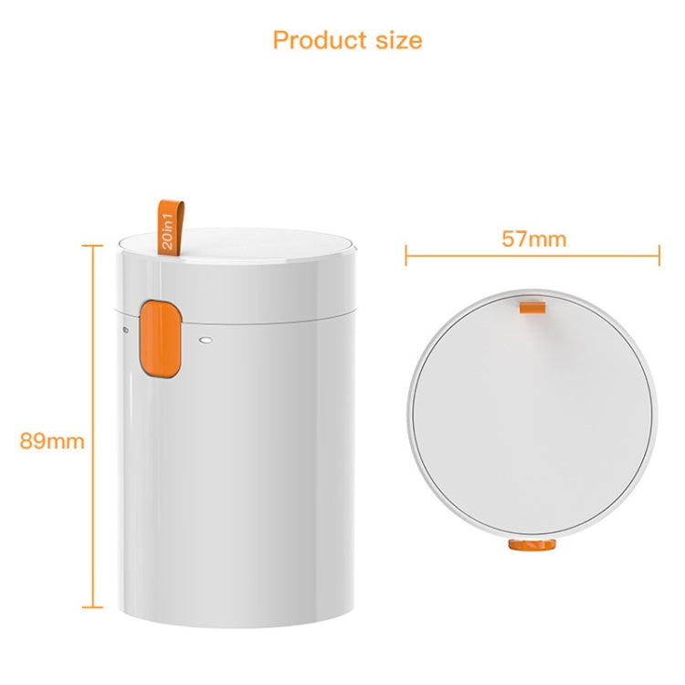 Q20 Headphone Cleaning Pen Mobile Phone Camera Computer Cleaning Tool Without Liquid(White Orange)