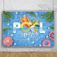 80x120cm Summer Pool Party Decoration Backdrop Swimming Ring Photography Background Cloth(11418487) - Other by PMC TechLife | Online Shopping South Africa | PMC TechLife