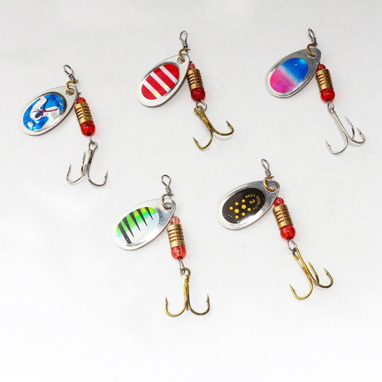 5pcs Roadrunner False Bait Sequins Lure Set, Color Random Delivery