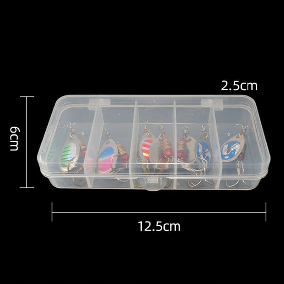 10pcs Roadrunner False Bait Sequins Lure Set, Color Random Delivery