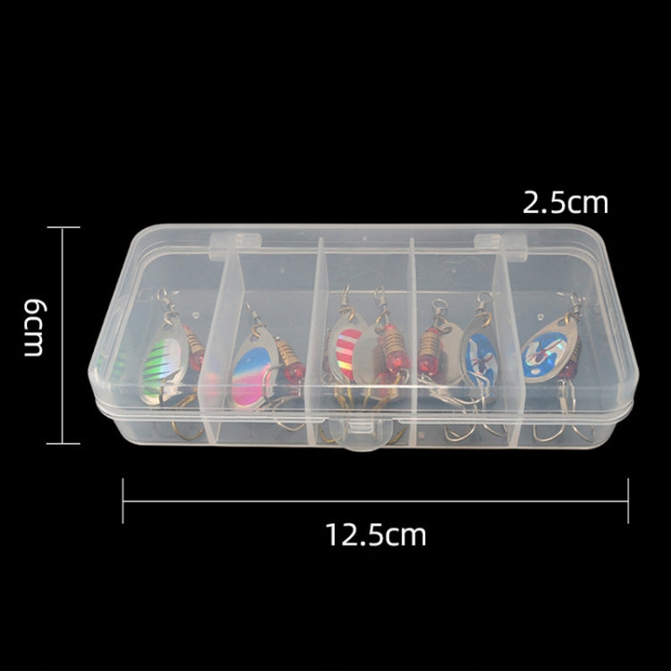 5pcs Roadrunner False Bait Sequins Lure Set, Color Random Delivery