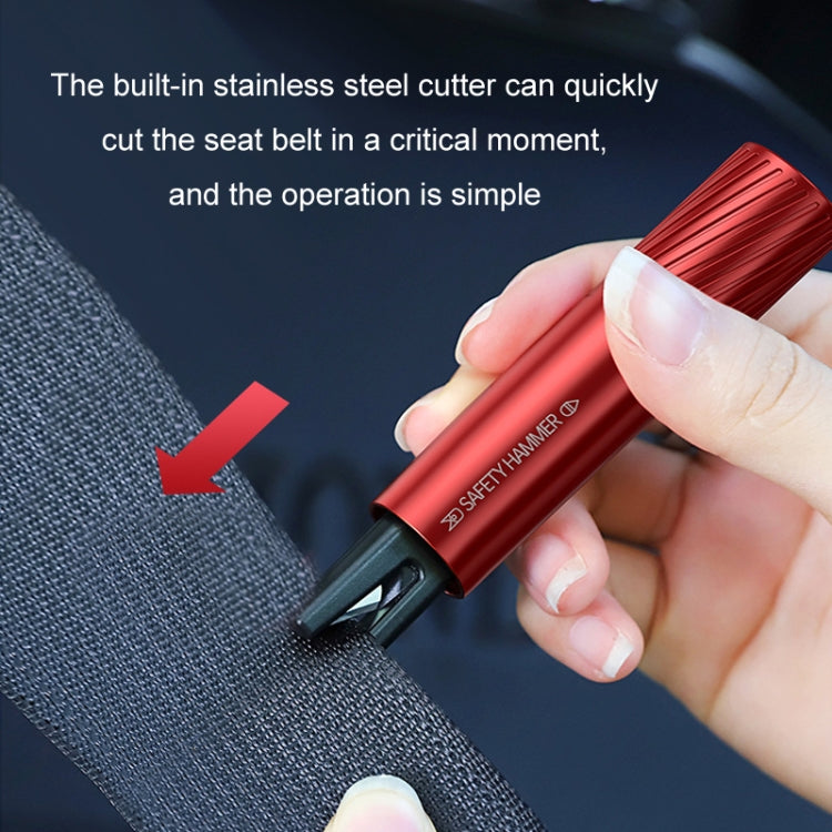 Vehicle-Mounted Multifunctional Broken Window Escape Safety Hammer(Silver)