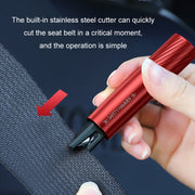 Vehicle-Mounted Multifunctional Broken Window Escape Safety Hammer(Black)