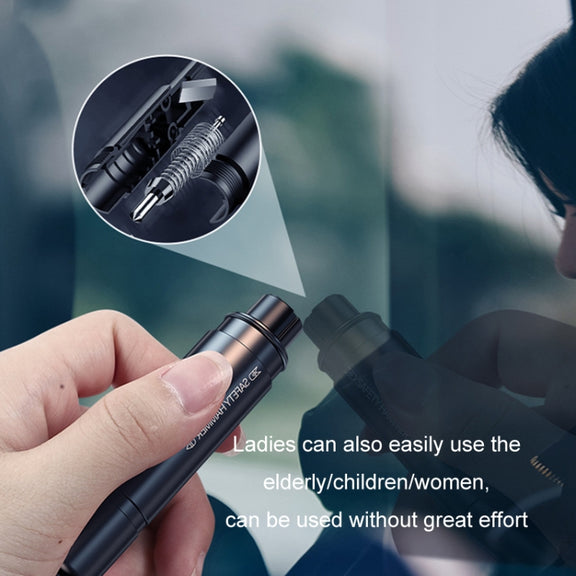 Vehicle-Mounted Multifunctional Broken Window Escape Safety Hammer(Silver)