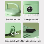 4.5L Mini Portable Folding Household Washing Machine Underwear Washer, Color: Lake Blue(UK Plug)