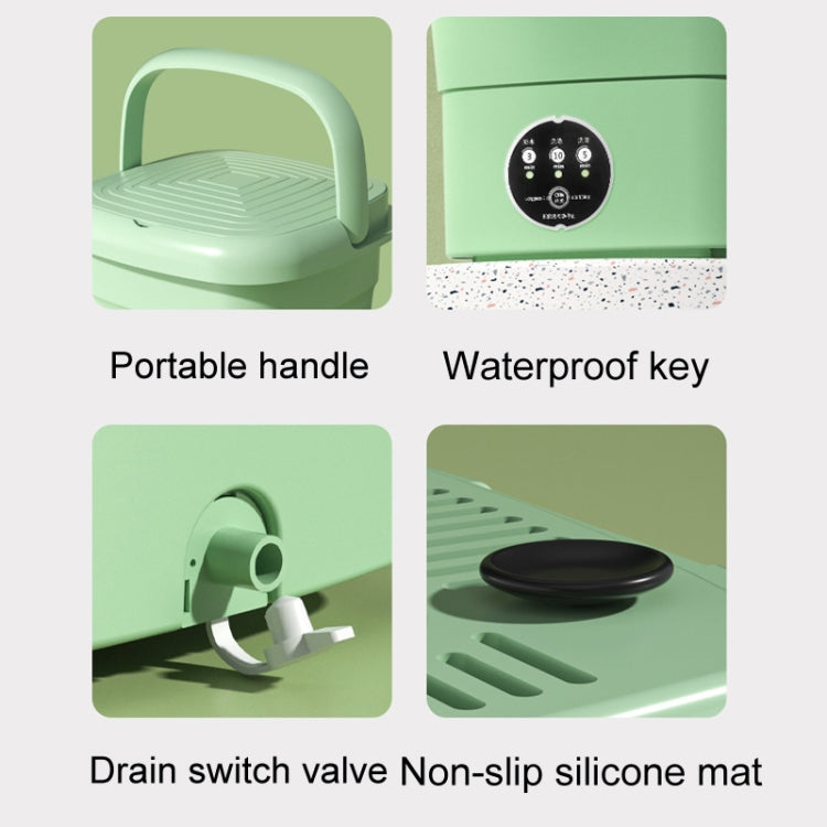 4.5L Mini Portable Folding Household Washing Machine Underwear Washer, Color: Fruit Green(EU Plug)