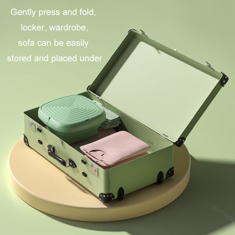 4.5L Mini Portable Folding Household Washing Machine Underwear Washer, Color: Fruit Green(EU Plug)