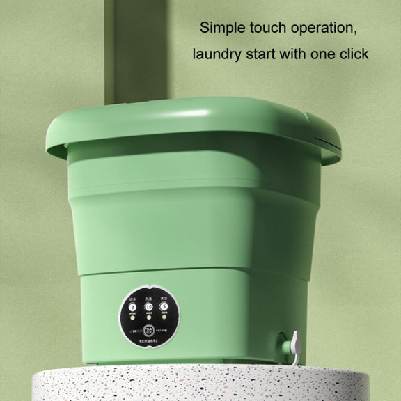 4.5L Mini Portable Folding Household Washing Machine Underwear Washer, Color: Lake Blue(UK Plug)