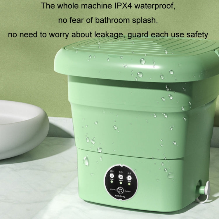 4.5L Mini Portable Folding Household Washing Machine Underwear Washer, Color: Fruit Green(US Plug)