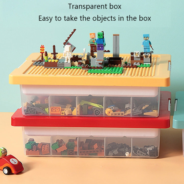 Children Toy Parts Building Blocks Storage Box(Green)