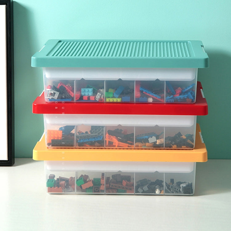 Children Toy Parts Building Blocks Storage Box(Yellow)