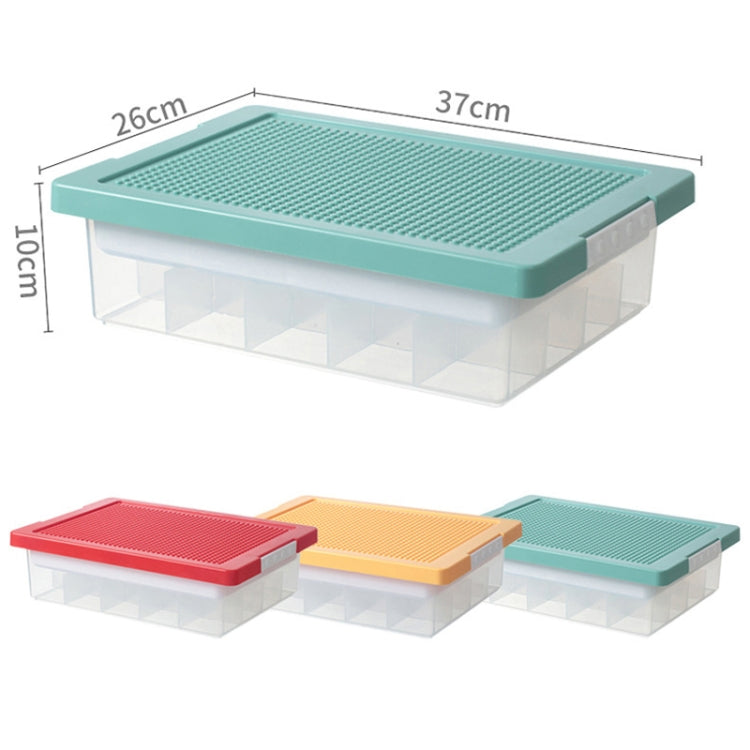 Children Toy Parts Building Blocks Storage Box(Red)