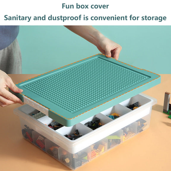Children Toy Parts Building Blocks Storage Box(Yellow)