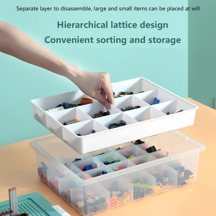 Children Toy Parts Building Blocks Storage Box(Red)