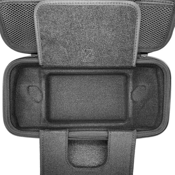 For ASUS ROG Ally Game Console Storage Bag EVA Oxford Bunetto Bracket Protection Bag(Black)