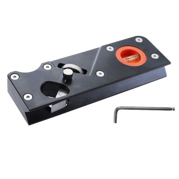 Woodworking Multi-Angle Chamfering Adjustable Depth Hand Planer, Color: Black