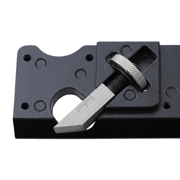 Woodworking Multi-Angle Chamfering Adjustable Depth Hand Planer, Color: Black + 6 Blades