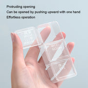 24 Grid Large Capacity Sealing Pills Case 3 Times A Day 7 Day Medicine Organizer Box(White)