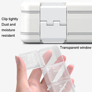 24 Grid Large Capacity Sealing Pills Case 3 Times A Day 7 Day Medicine Organizer Box(Blue)