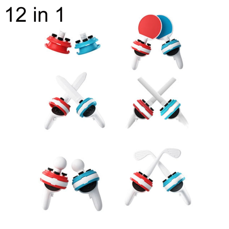 iplay for Meta Quest Controller Grip Set(12 in 1)