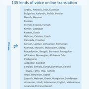 P40 Multi-country Smart Translator Simultaneous Interpretation Photo Offline Translation Recording to Translation(Black)