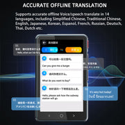 P40 Multi-country Smart Translator Simultaneous Interpretation Photo Offline Translation Recording to Translation(White)
