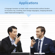 P40 Multi-country Smart Translator Simultaneous Interpretation Photo Offline Translation Recording to Translation(White)