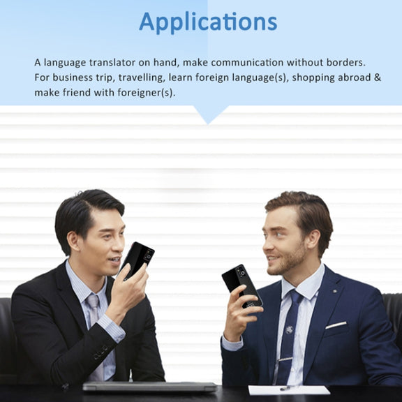P40 Multi-country Smart Translator Simultaneous Interpretation Photo Offline Translation Recording to Translation(White)