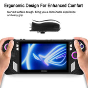 For ASUS Rog Ally Gaming Console Multicolor Silicone Case With 2 Button Caps(Black)
