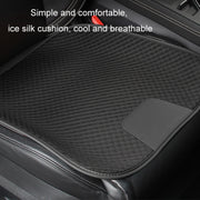 Car Seat Without Backrest Ice Silk Cushion(Claret)